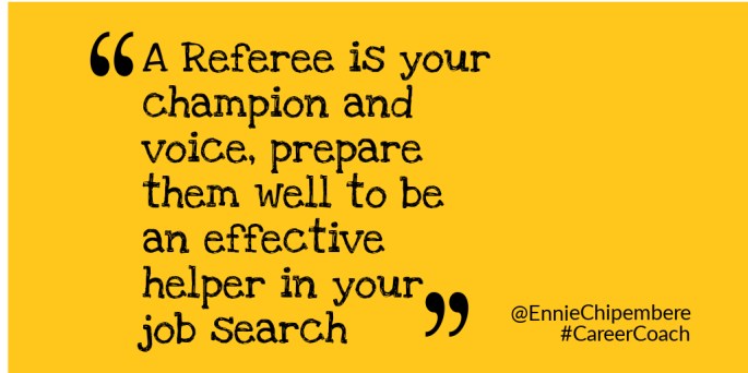 Referees in Your Job Search